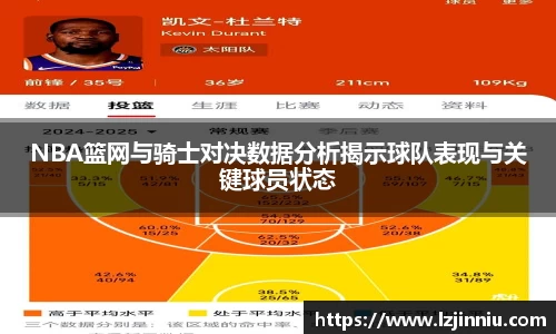 NBA篮网与骑士对决数据分析揭示球队表现与关键球员状态